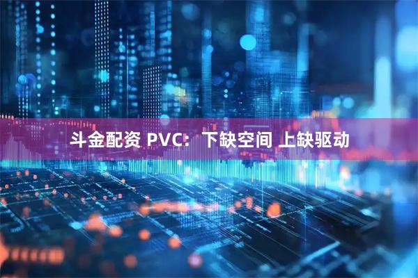 斗金配资 PVC:下缺空间 上缺驱动